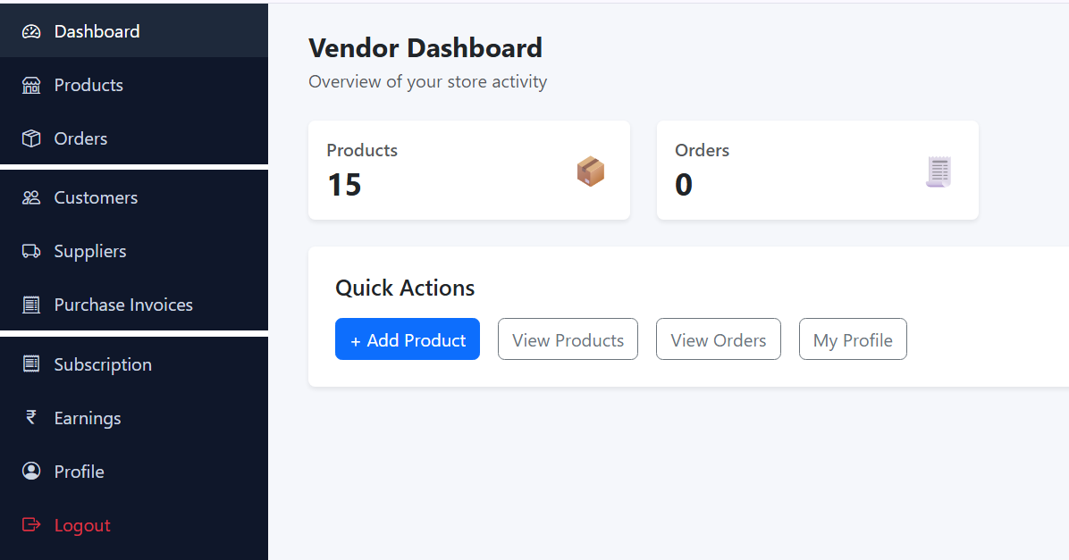 Seller Dashboard